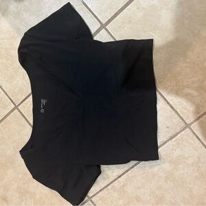 Aerie Black V-Neck Crop Top